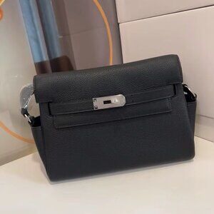 HERMES Kelly twist-lock closure shoulder bag crossbody bag
